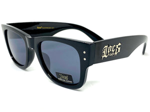 Classic Biker Gangster Hardcore LOCS SUNGLASSES Black Frame 91196