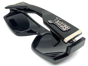 Classic Biker Gangster Hardcore LOCS SUNGLASSES Black Frame 91010