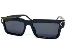 Classic Modern Luxury Hip Hop Style SUNGLASSES Black Frame Dark Lens 9166