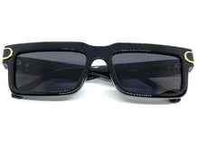 Classic Modern Luxury Hip Hop Style SUNGLASSES Black Frame Dark Lens 9166