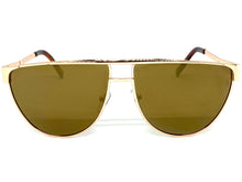 Classic Modern Retro Party Club Raver Style SUNGLASSES Gold Frame 3891