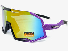 Oversized Retro Sporty Wrap Around Style SUNGLASSES Large Purple Frame 3687