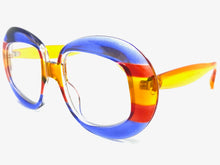 Oversized Vintage Retro Style Clear Lens EYEGLASSES Large Round Multicolor Frame 6137