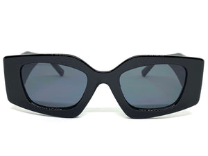 Classic Contemporary Modern Retro Style SUNGLASSES Black Frame 80280