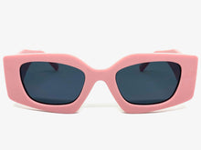 Classic Contemporary Modern Retro Style SUNGLASSES Pink Frame 80280