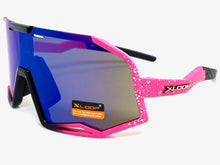 Oversized Retro Sporty Wrap Around Style SUNGLASSES Large Neon Pink Frame 3687