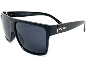 Classic Biker Gangster Hardcore KUSH SUNGLASSES Square Black Frame 9512