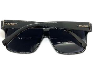 Classic Biker Gangster Hardcore KUSH SUNGLASSES Square Black Frame 9512