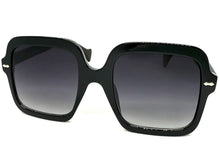 Oversized Exaggerated Vintage Retro Style SUNGLASSES Large Square Black Frame 59005