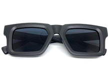 Classic Vintage Retro Style SUNGLASSES Thick Square Black Frame 80744