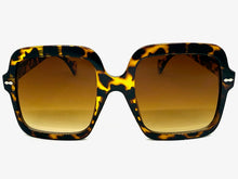 Oversized Exaggerated Vintage Retro Style SUNGLASSES Large Square Tortoise Frame 59005