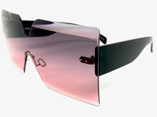 Oversized Exaggerated Modern Retro Shield Style SUNGLASSES Large Flat Lens 4663