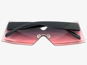 Oversized Exaggerated Modern Retro Shield Style SUNGLASSES Large Flat Lens 4663