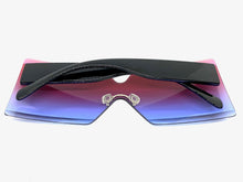 Oversized Exaggerated Modern Retro Shield Style SUNGLASSES Large Flat Lens 4663