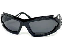 Classic Hardcore Gangster Biker Wrap Around Luxury SUNGLASSES Sleek Black Frame 1236