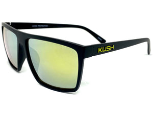 Classic Biker Gangster Hardcore KUSH SUNGLASSES Square Black Frame 6477