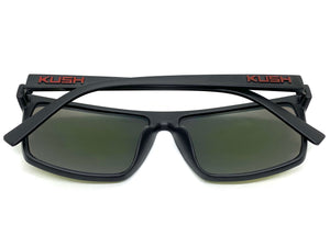 Classic Biker Gangster Hardcore KUSH SUNGLASSES Square Black Frame 6477