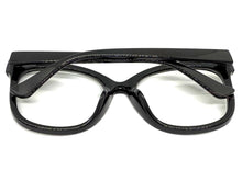 Oversized Exaggerated Vintage Retro Cat Eye Style Clear Lens EYEGLASSES Large Black Frame P6041