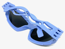 Classic Hardcore Gangster Biker Wrap Around Luxury SUNGLASSES Sleek Periwinkle Frame 1236