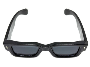 Classic Vintage Retro Style SUNGLASSES Thick Black Frame - Dark Lens 1379