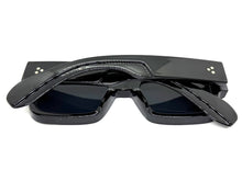 Classic Vintage Retro Style SUNGLASSES Thick Black Frame - Dark Lens 1379