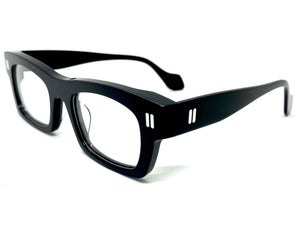 Classic Vintage Retro Style Clear Lens Optical EYEGLASSES Black Acetate Frame 2037