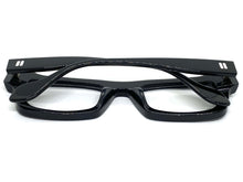 Classic Vintage Retro Style Clear Lens Optical EYEGLASSES Black Acetate Frame 2037