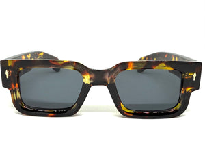 Classic Vintage Retro Style SUNGLASSES Thick Tortoise Frame - Dark Lens 1379