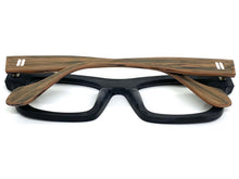 Classic Vintage Retro Style Clear Lens Optical EYEGLASSES Matte Black Acetate Frame 2037
