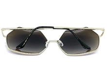 Oversized Exaggerated Vintage Retro Style SUNGLASSES Large Silver Frame 4047