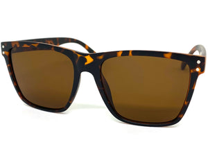 Classic Retro Biker Gangster Hardcore SUNGLASSES Square Tortoise Frame 8930