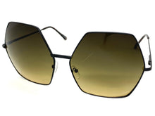 Oversized Exaggerated Vintage Retro Style SUNGLASSES Large Black Frame 4047
