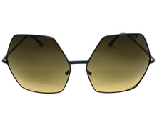 Oversized Exaggerated Vintage Retro Style SUNGLASSES Large Black Frame 4047
