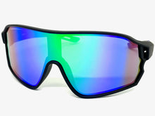 Oversized Retro Sporty Wrap Around Style SUNGLASSES Black Frame 5252