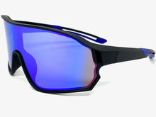 Oversized Retro Sporty Wrap Around Style SUNGLASSES Black Frame 5252