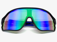 Oversized Retro Sporty Wrap Around Style SUNGLASSES Black Frame 5252