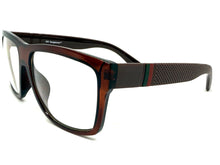 Classic Elegant Vintage Retro Style Clear Lens EYEGLASSES Square Brown Frame 1050