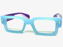 Classic Elegant Vintage Retro Style Clear Lens EYEGLASSES Thick Baby Blue Frame 1379
