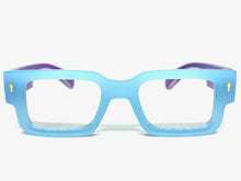 Classic Elegant Vintage Retro Style Clear Lens EYEGLASSES Thick Baby Blue Frame 1379