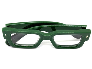 Classic Elegant Vintage Retro Style Clear Lens EYEGLASSES Thick Green Frame 1379