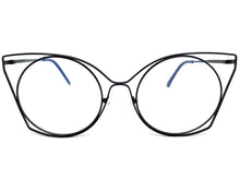 Oversized Exaggerated Retro Cat Eye Style Clear Lens EYEGLASSES Huge Black Frame 4485