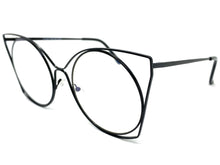 Oversized Exaggerated Retro Cat Eye Style Clear Lens EYEGLASSES Huge Black Frame 4485