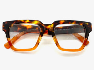 Classic Vintage Retro Style READING GLASSES READERS Tortoise Frame Lens Strength +1.50