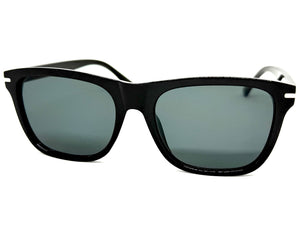 Classic Elegant Vintage Retro Style SUNGLASSES Square Black Frame - Dark Lens 1325