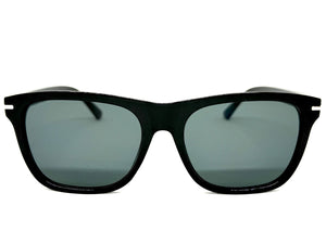 Classic Elegant Vintage Retro Style SUNGLASSES Square Black Frame - Dark Lens 1325