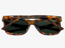 Classic Elegant Vintage Retro Style SUNGLASSES Square Tortoise Frame - Green Lens 1325