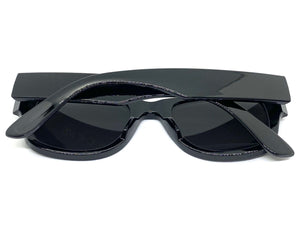 Classic Vintage Retro Biker Style SUNGLASSES Thick Square Black Frame B0224