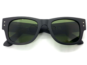 Classic Vintage Retro Biker Style SUNGLASSES Thick Square Black Frame B0224