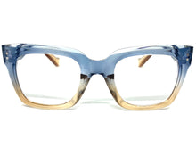 Classic Vintage Retro Style READING GLASSES READERS Thick Blue Frame Lens Strength +1.25