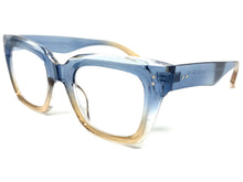 Classic Vintage Retro Style READING GLASSES READERS Thick Blue Frame Lens Strength +1.75